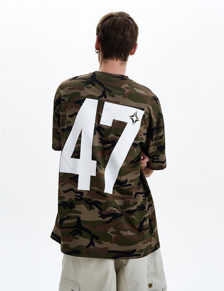 MADWITCH CHCAMO EMBROIDERED TEE #8770
