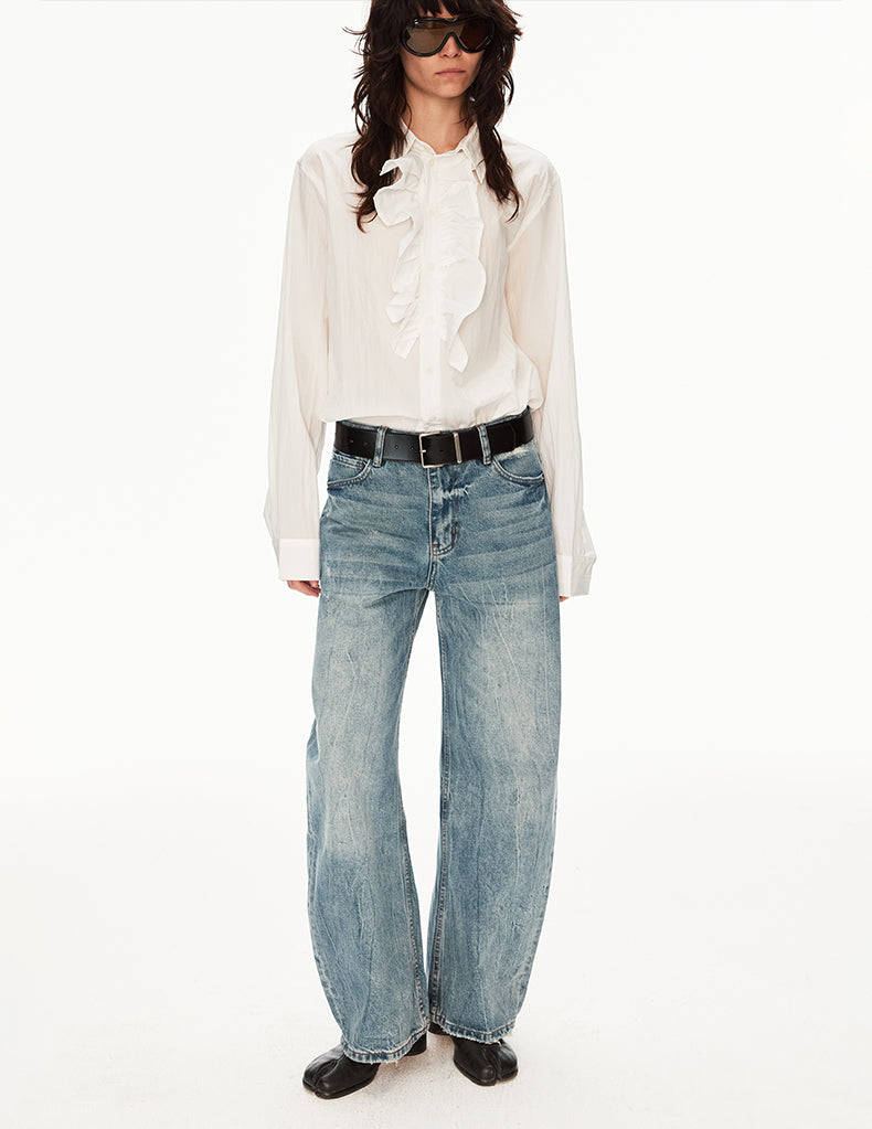 MADWIT FADED WIDE JEANS #GPC5596