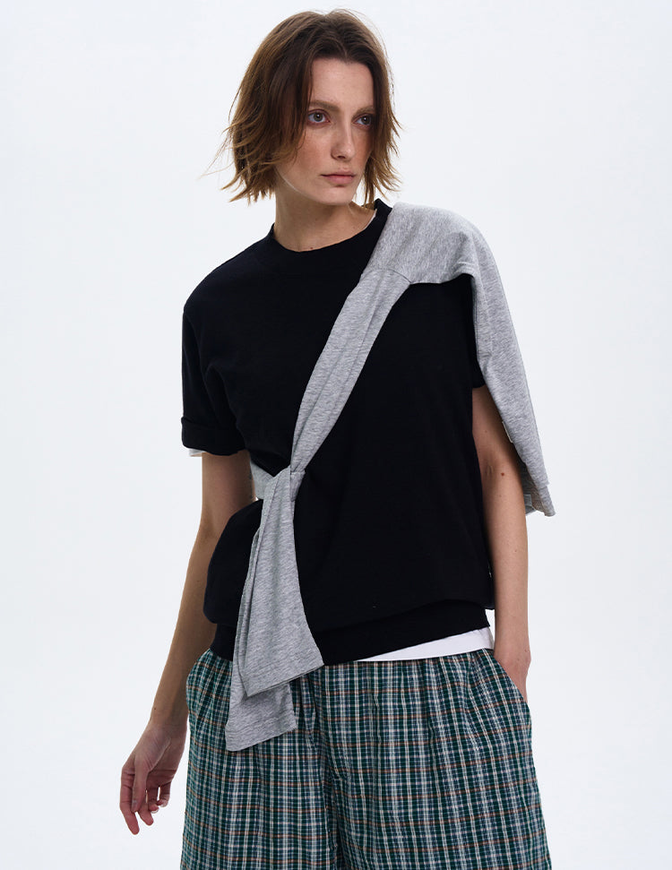 MADWITCH MINIMALIST CREW NECK CASUAL T-SHIRT #27331