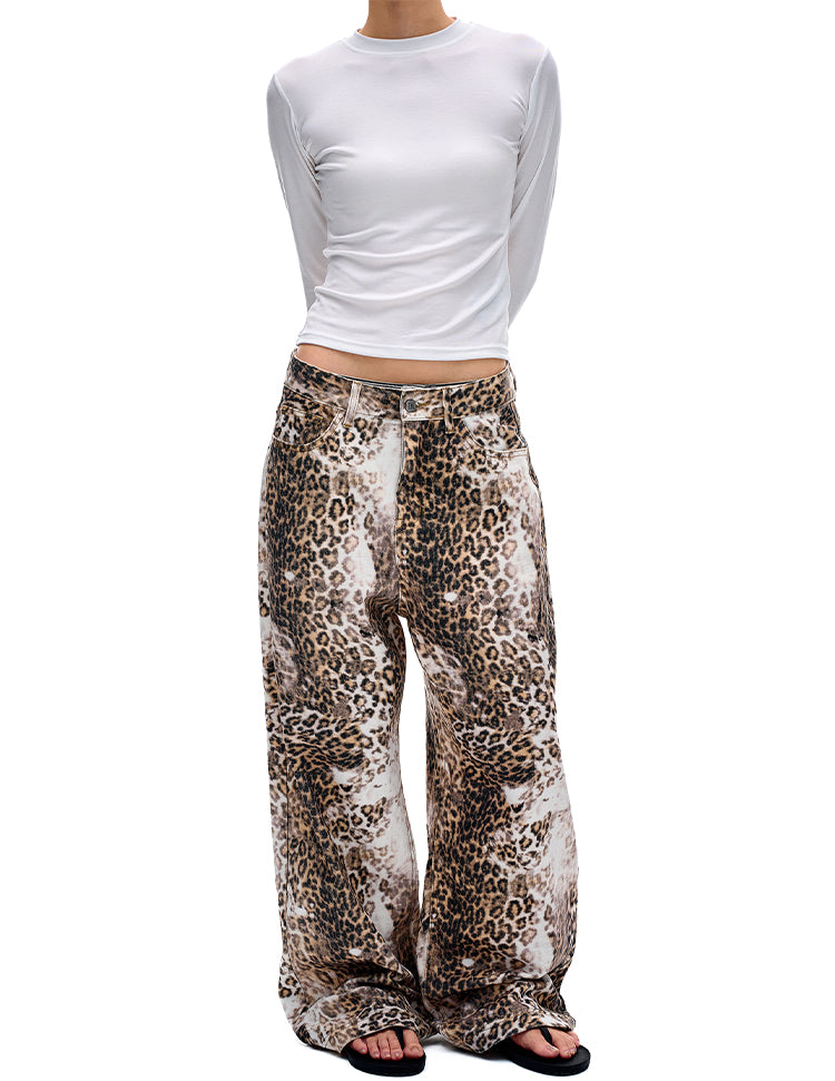 MADWITCH ARTISAN ANIMAL PRINT DENIM #DR6996
