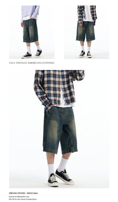 MADWITCH BAGGY SHORTS JEANS #RK56