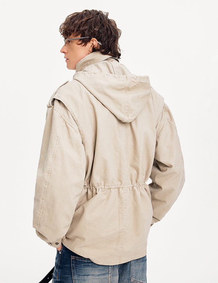 MADWITCH HOODED LONG WORKWEAR COAT #CW1308