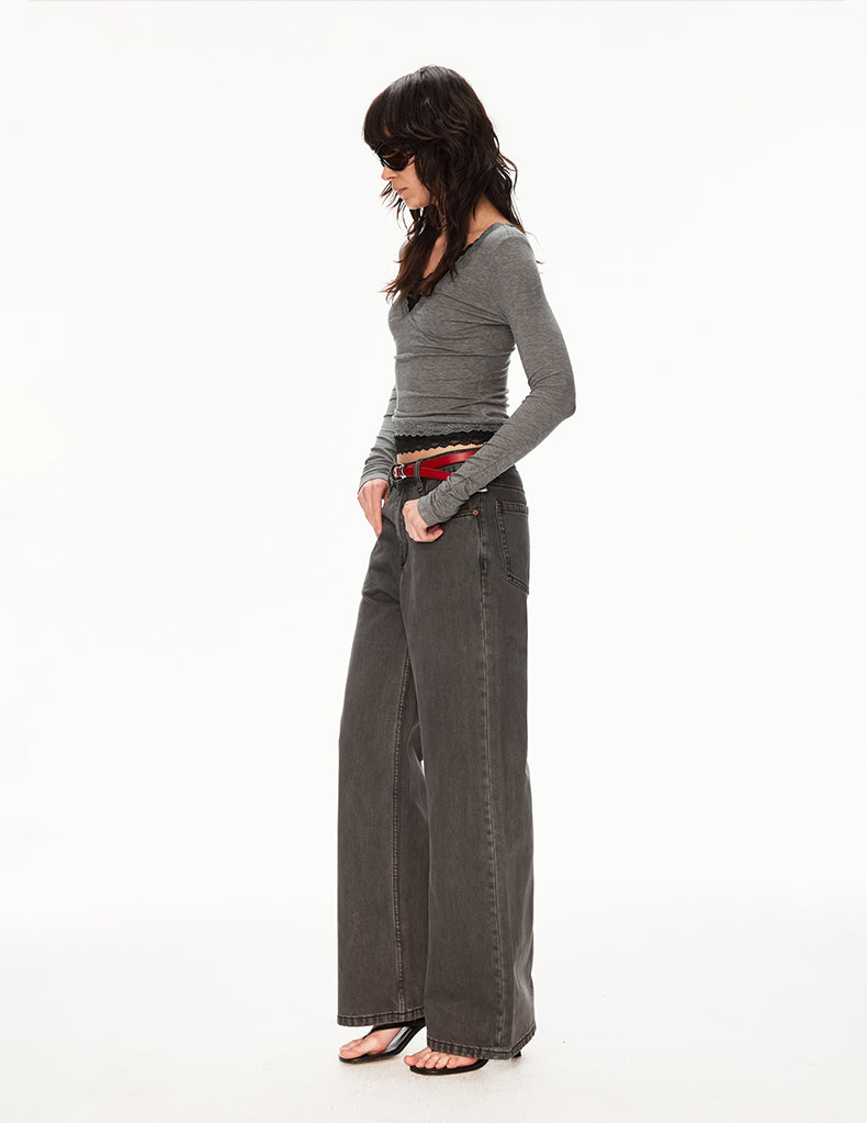 MADWIT FLARE STRAIGHT PANTS #GPC3601N