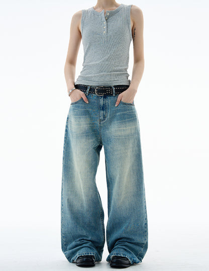 MADWITCH HIGH-STREET WIDE LEG JEANS #CK9677