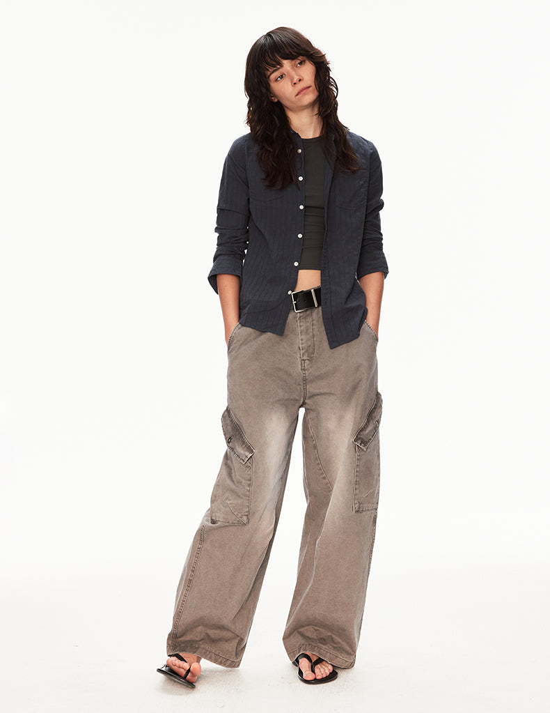 MADWIT VINTAGE WASHED UTILITY PANTS #CK6933
