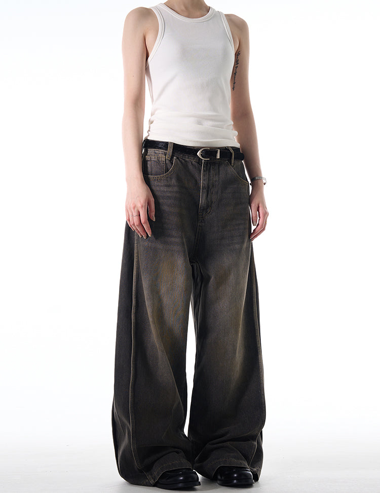 MADWITCH WASHED DISTRESSED JEANS #CK5390