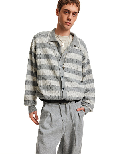 MADWITCH STRIPE LAZY CARDIGAN #68966
