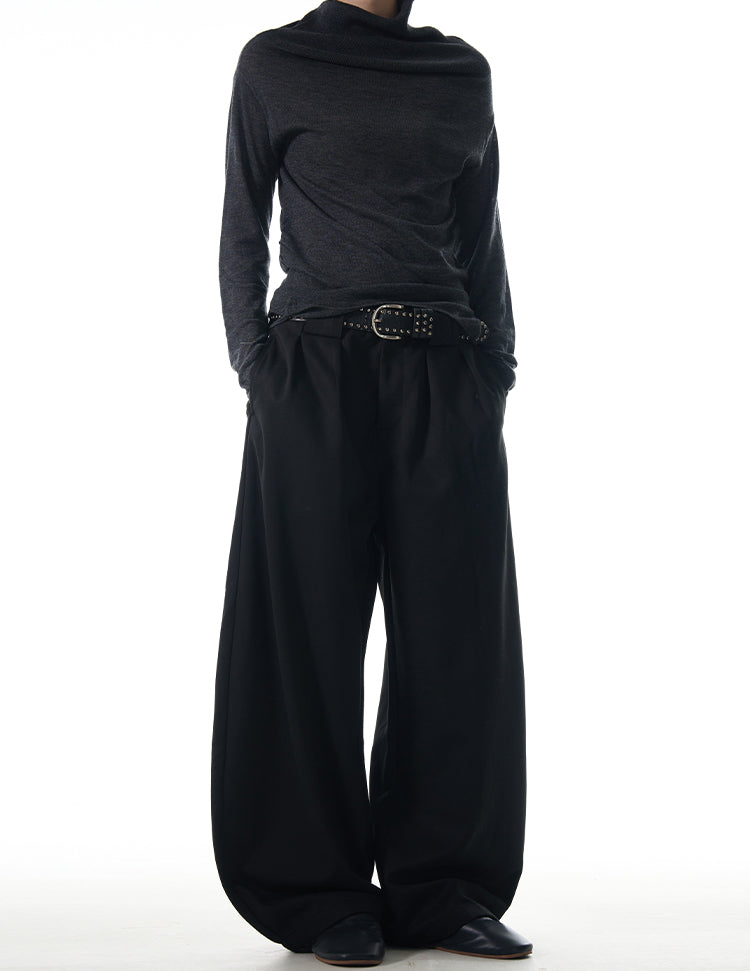 MADWITCH MINIMALIST LOOSE-FIT TROUSERS #CK6611