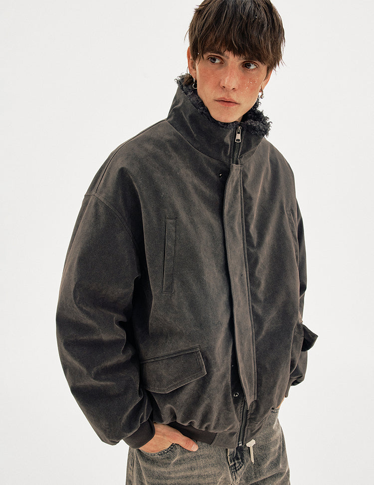MADWITCH SUEDE SHEAR PARKA #AW25149