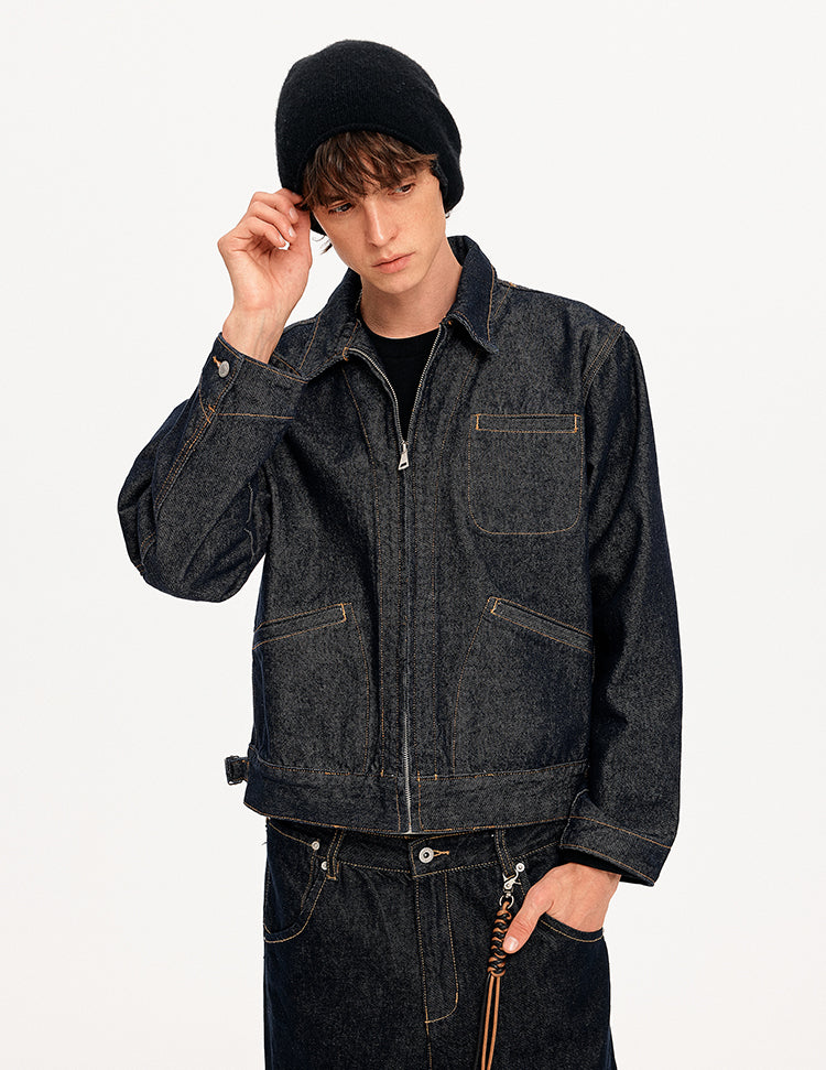 MADWITCH RAW DENIM MULTI-POCKET JACKET #CW1337