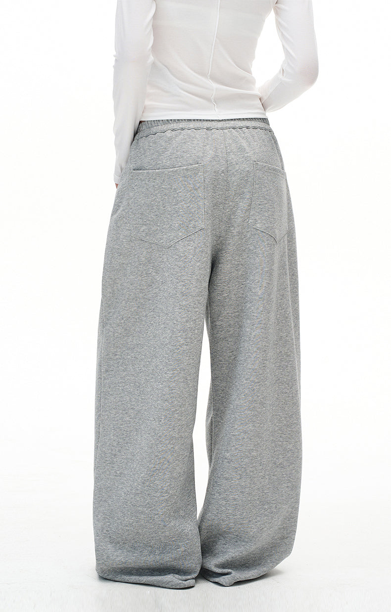 MADWITCH GREY WIDE LEG SWEATPANTS #C959
