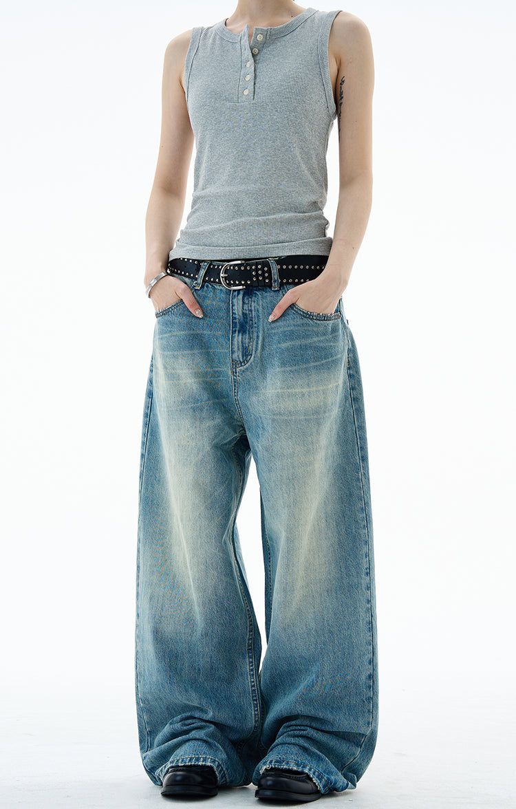 MADWITCH HIGH-STREET WIDE LEG JEANS #CK9677
