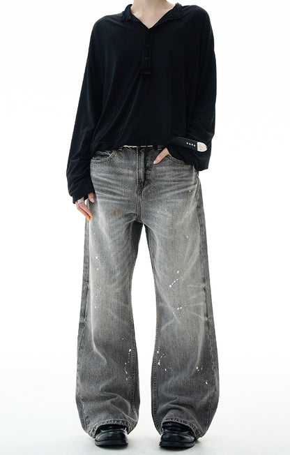 MADWITCH HIGH STREET SPLATTER JEANS #FX085