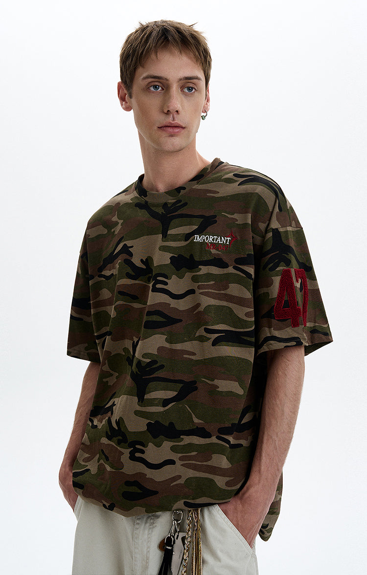 MADWITCH CHCAMO EMBROIDERED TEE #8770