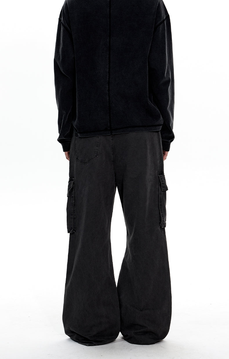 MADWITCH MULTI-POCKET PLEATED WORK PANTS #Z044