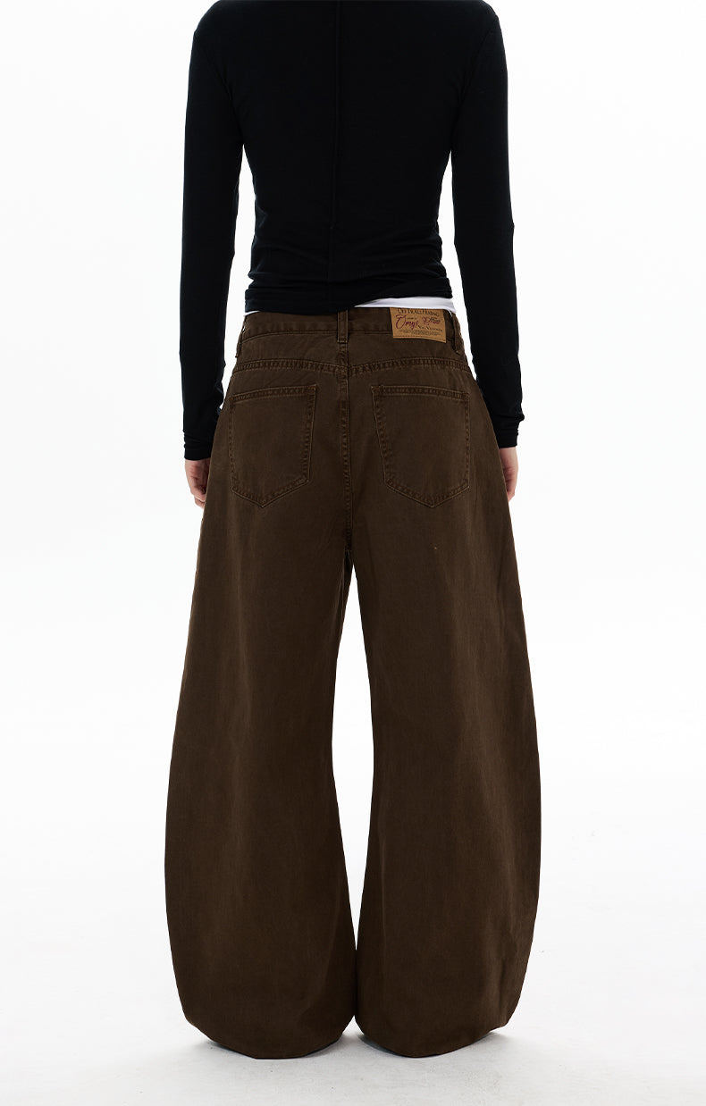 MADWITCH DECONSTRUCTED WASHED WIDE PANTS #DR7701