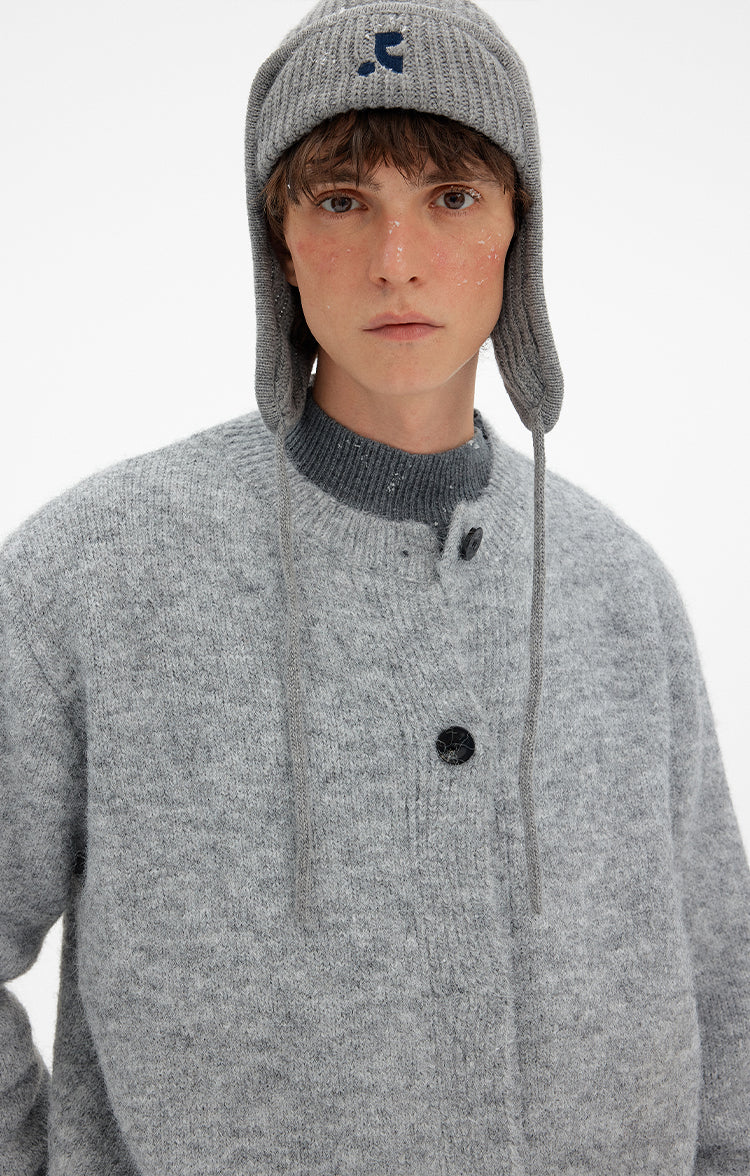 MADWITCH ATMOSPHERIC BUTTONED WOOL CARDIGAN #27399