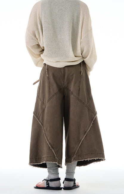 MADWITCH VINTAGE RAW-EDGE CARGOS #CK3529B