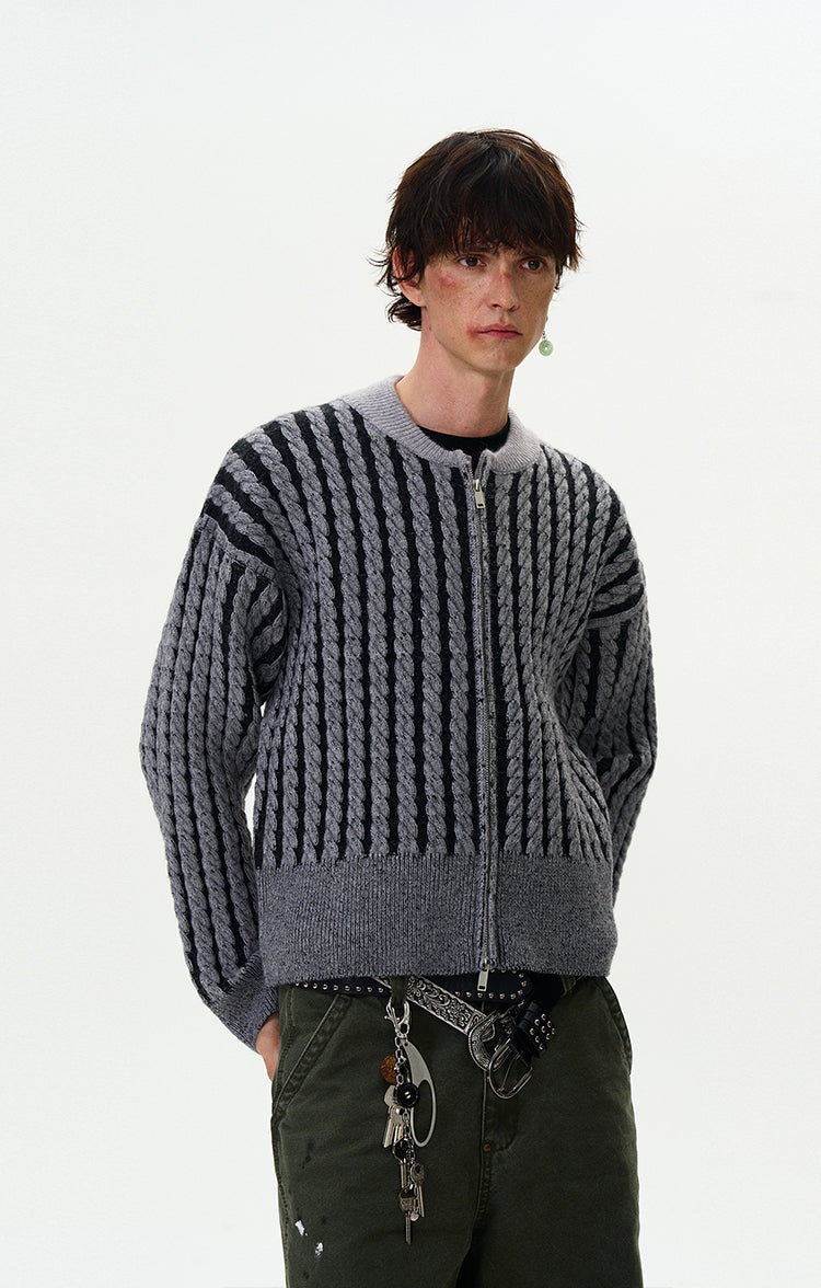 MADWITCH CABLE-KNIT CARDIGAN SWEATER #81129
