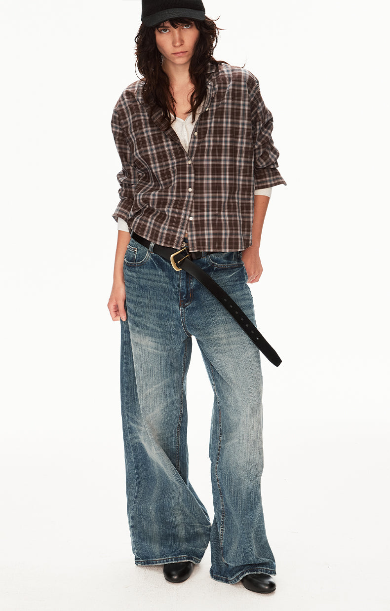 MADWIT HIGH STREET WIDE JEANS #DR8812