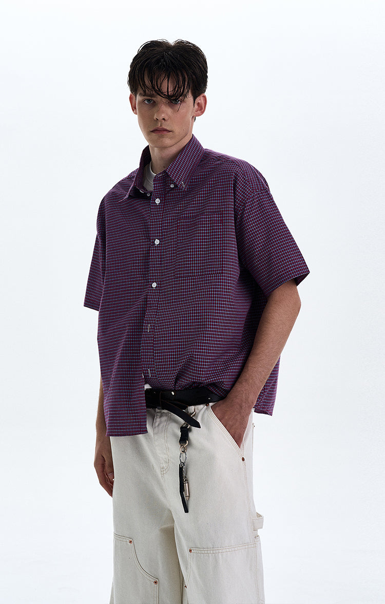MADWITCH VINTAGE PLAID SHIRT #CR223