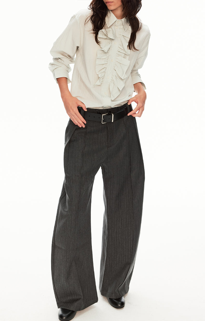 MADWIT DRAPED WIDE TROUSERS #CK6969