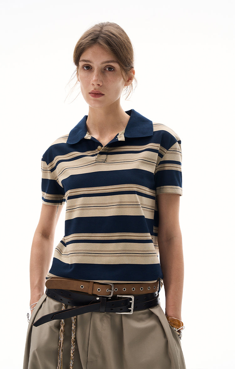MADWITCH DISTRESSED VINTAGE POLO #G1306