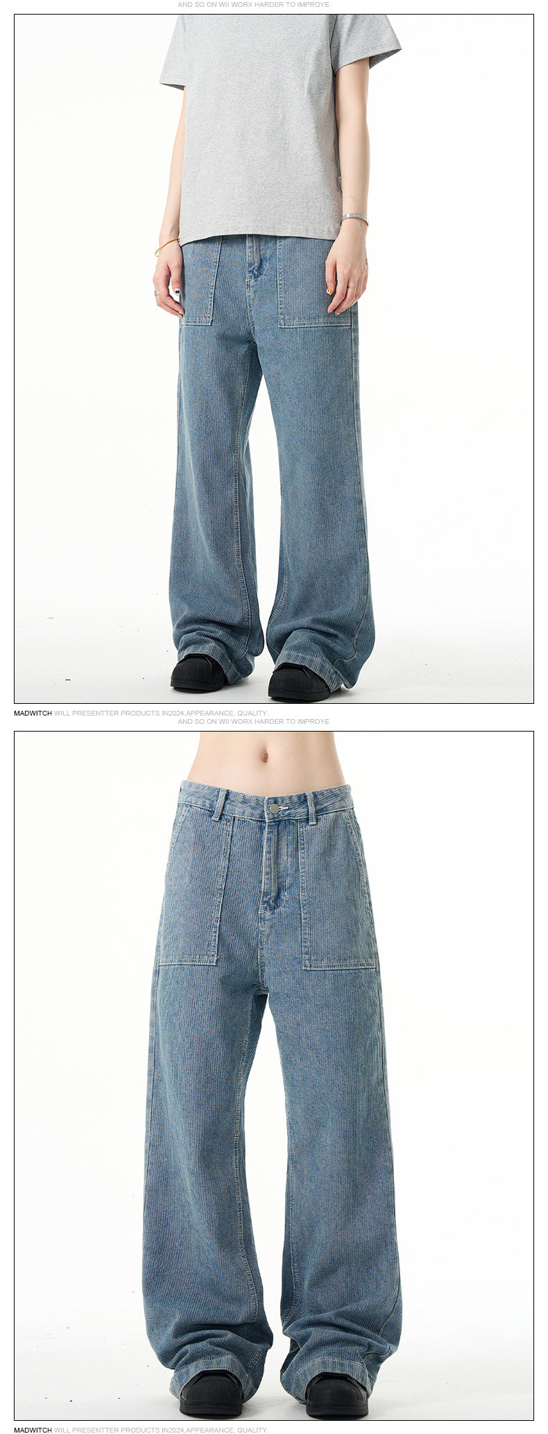 MADWITCH FITTED STRAIGHT LEG JEANS #WHOA003