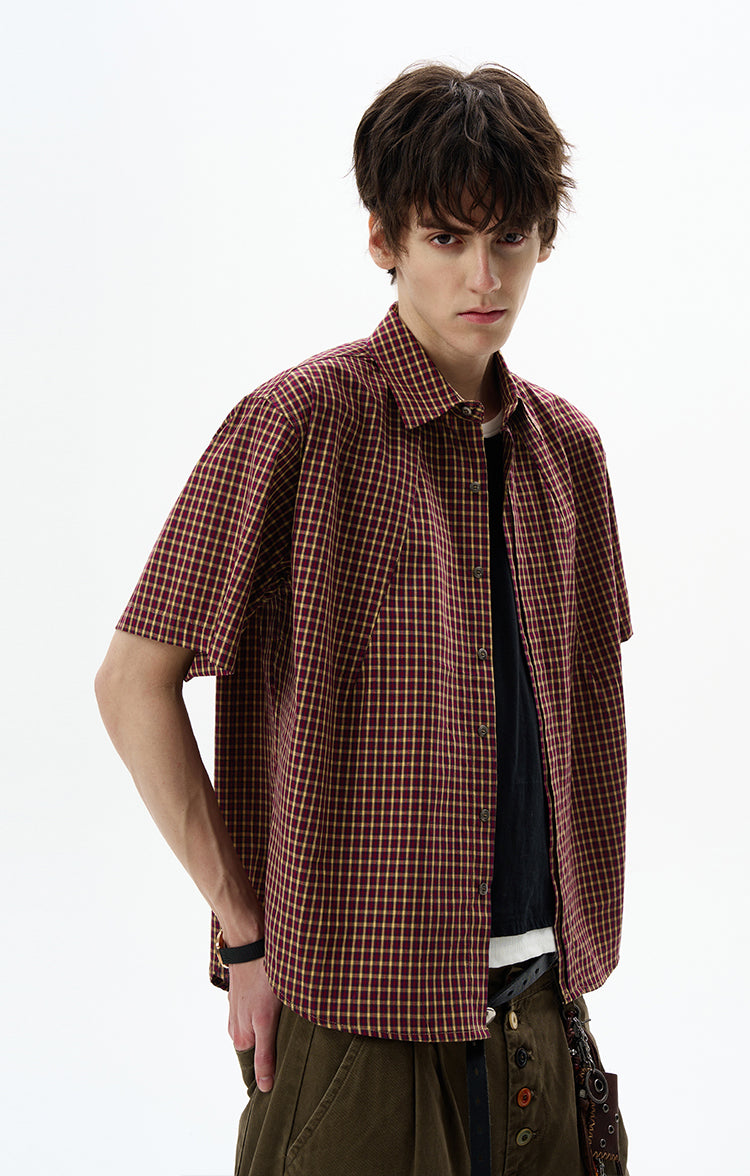MADWITCH VINTAGE CHECKERED SHIRT #CW1201