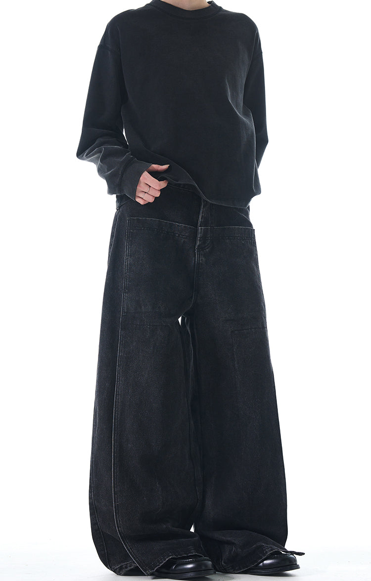 MADWITCH VINTAGE NICHE DENIM PANTS #G6633