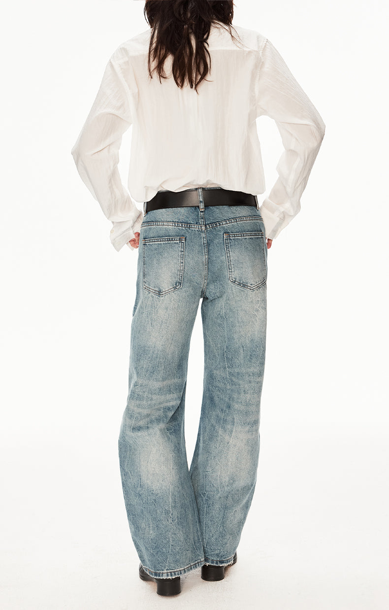 MADWIT FADED WIDE JEANS #GPC5596
