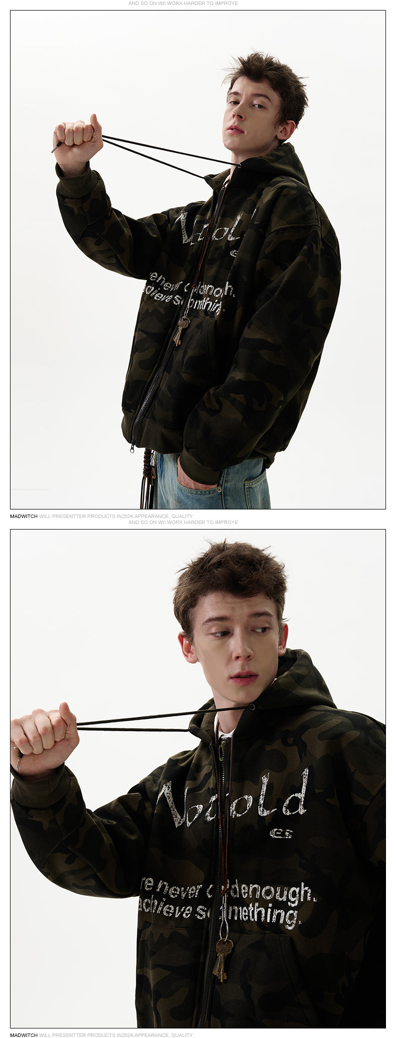 MADWITCH CAMOUFLAGE HOODIE #6902