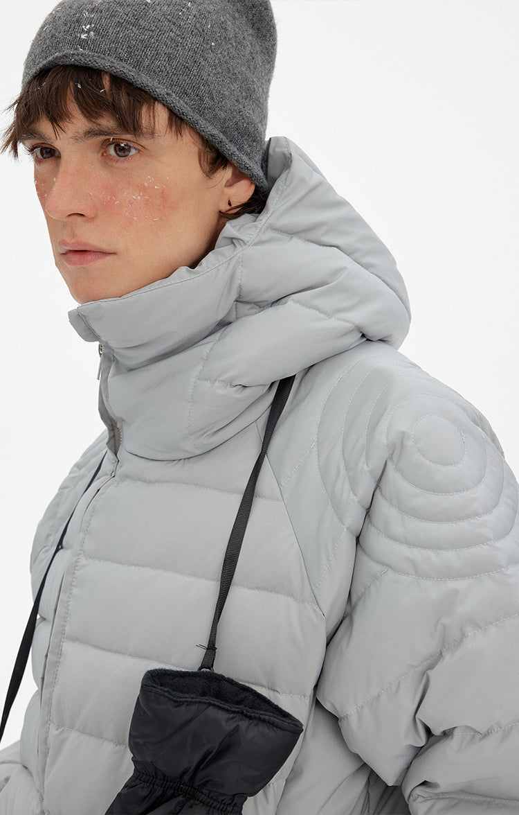 MADWITCH ZIP HOODED PUFFER JACKET #8929-50