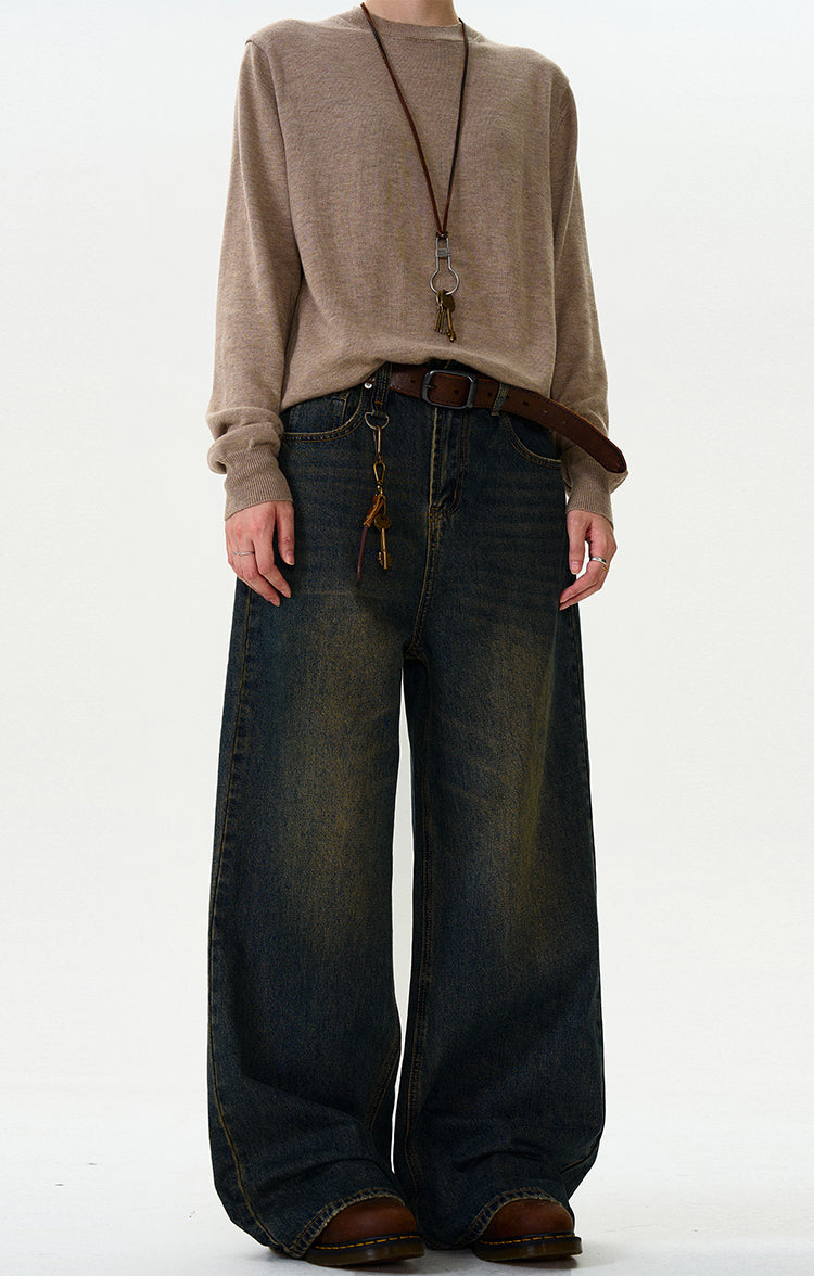 MADWITCH VINTAGE LOOSE-FIT JEANS #K3350