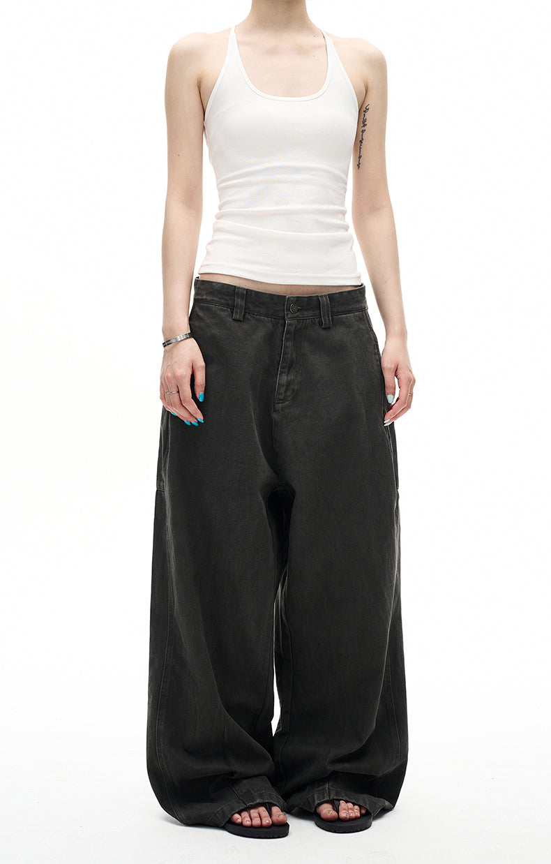 MADWITCH VINTAGE DISTRESSED STRAIGHT JEANS #CK6876