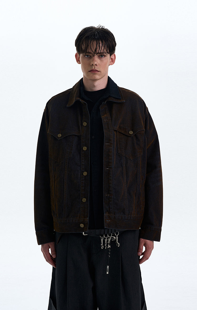 MADWITCH VINTAGE HEAVY-DUTY WORKWEAR JACKET #G6813