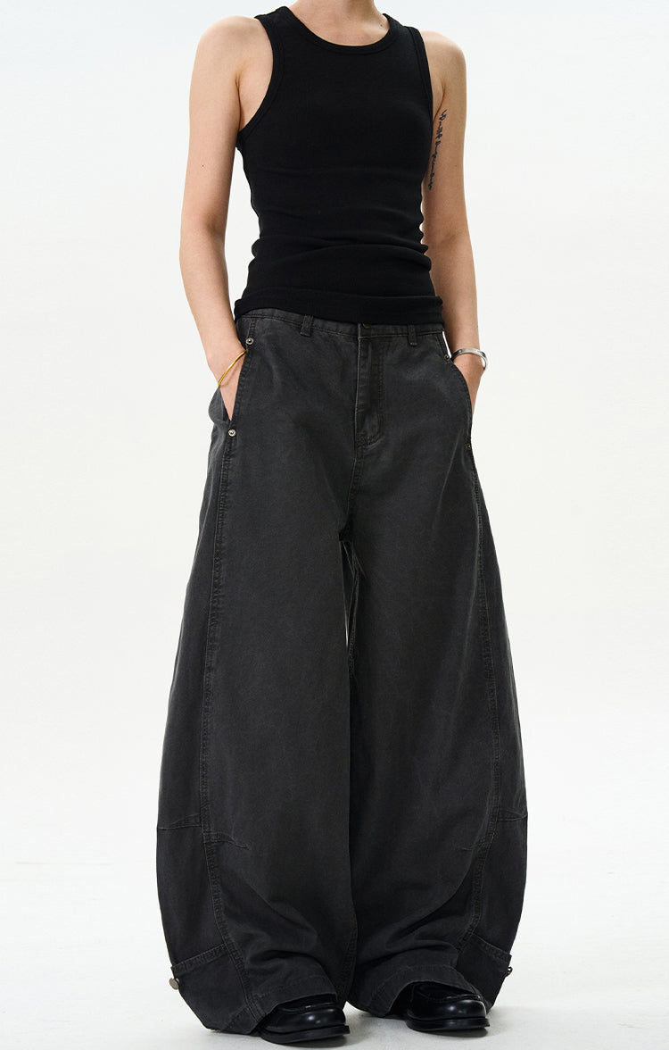 MADWITCH SABER-CUT MINIMALIST CARGO PANTS #WHOA086