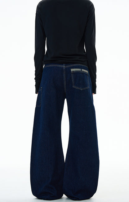 MADWITCH UNISEX CREATIVE WIDE LEG JEANS #G6843
