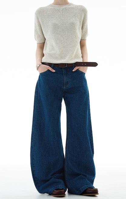 MADWITCH UNISEX LOOSE WASHED DENIM JEANS #DR8216