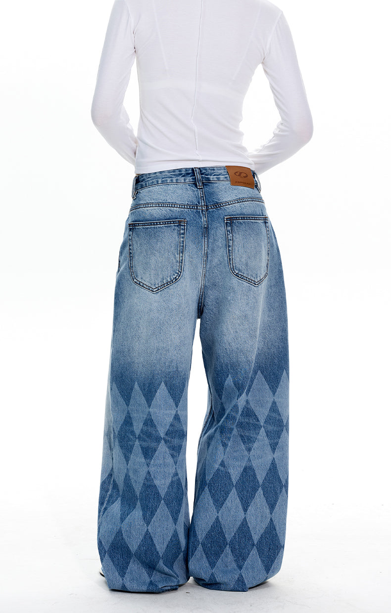 MADWITCH FADED DIAMOND WASH JEANS #AK-027