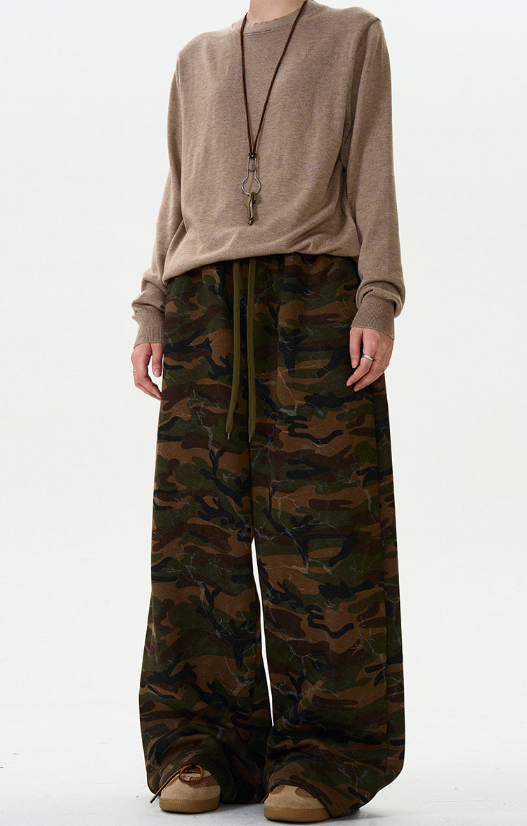 MADWITCH VINTAGE CAMO SWEATPANTS #L396
