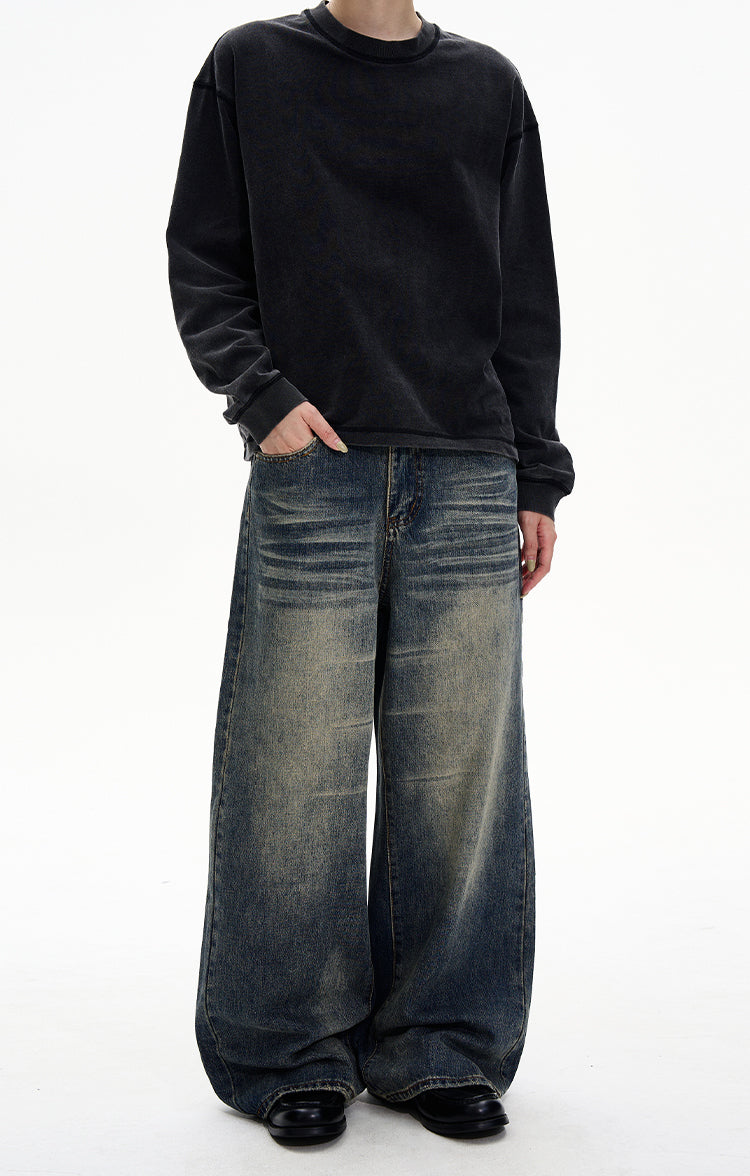 MADWITCH VINTAGE WIDE JEANS #8612