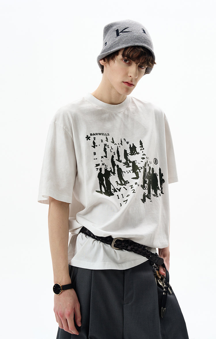 MADWITCH ARTISTIC PRINTED TEE #25707