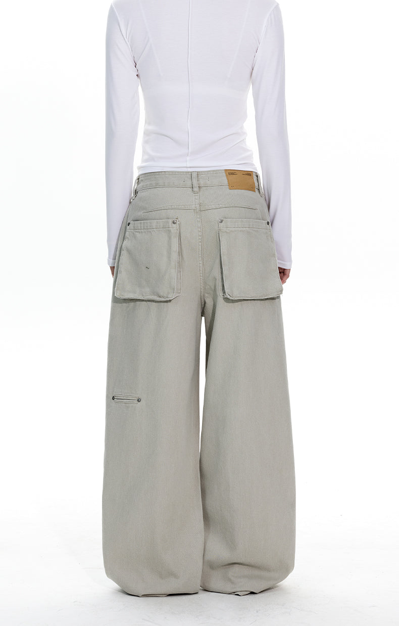 MADWITCH DECONSTRUCTED RELAXED FIT JEANS #CK3599