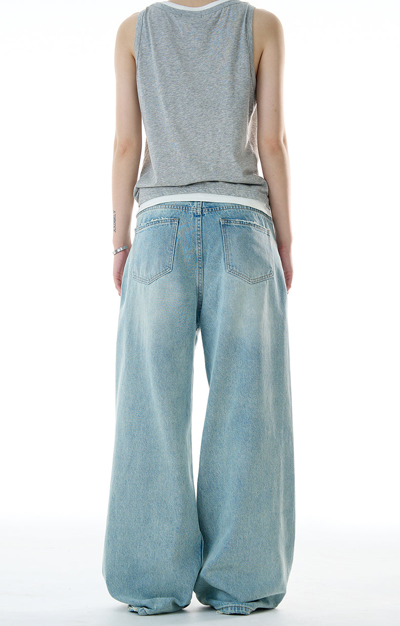 MADWITCH STRAIGHT LEG RIPPED JEANS #CK9579
