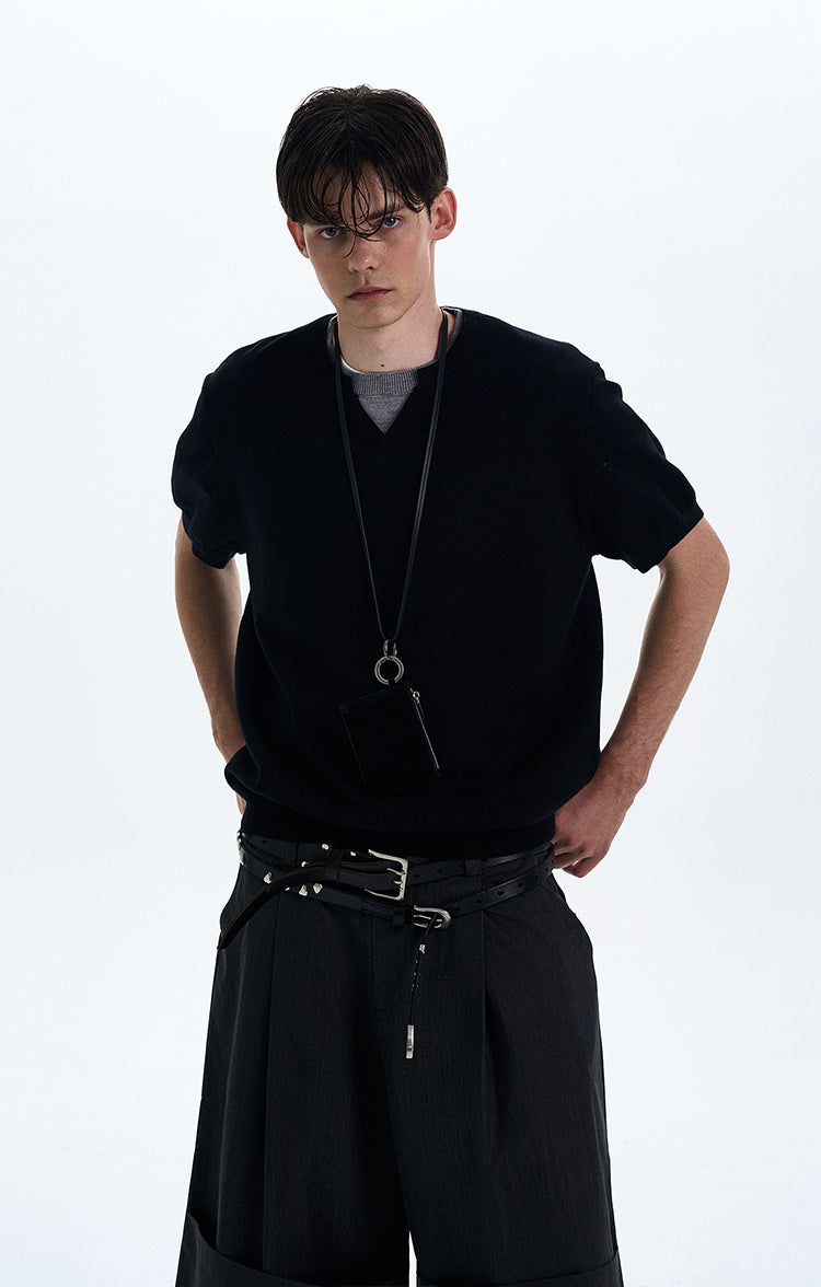 MADWITCH CLEANFIT V-NECK SHORT SLEEVE TEE #RS8358