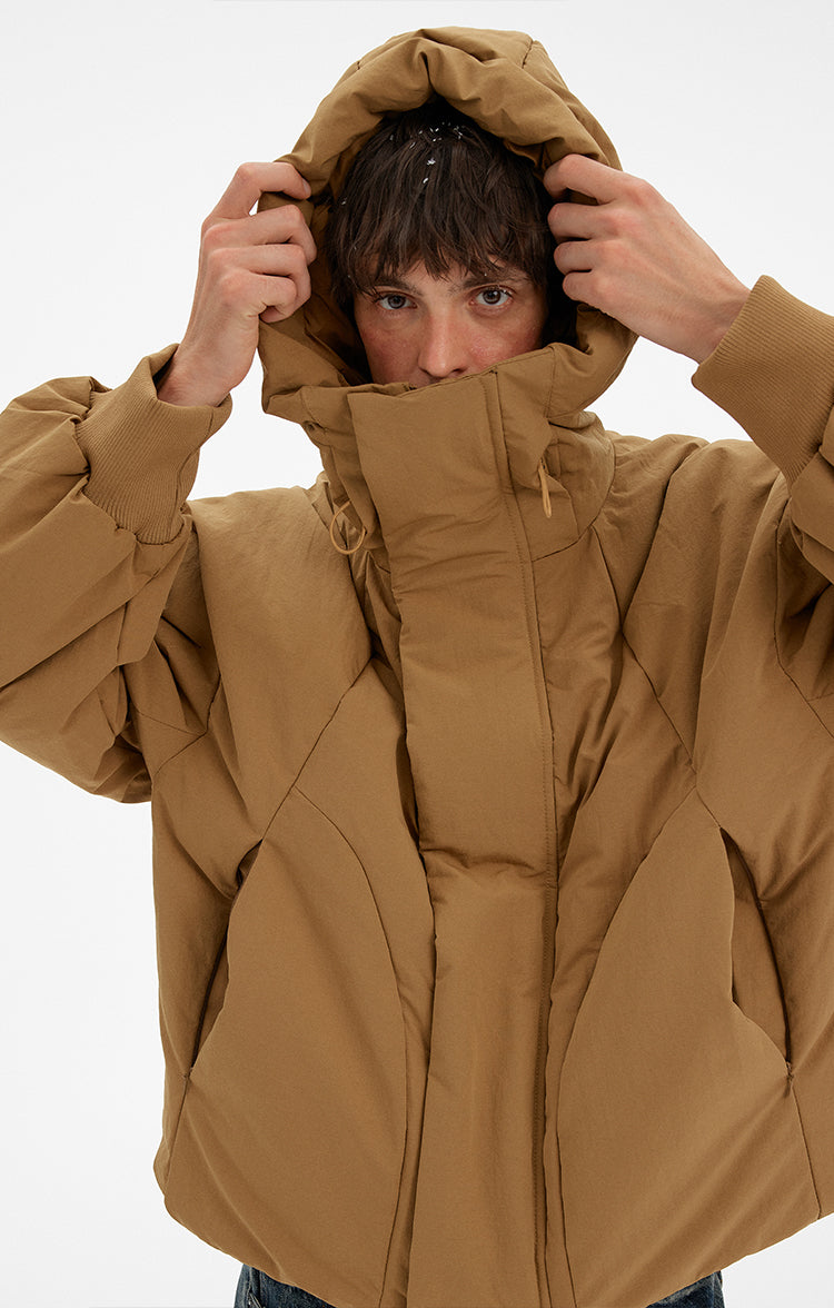 MADWITCH DECONSTRUCTED HOODED DOWN JACKET #N1715