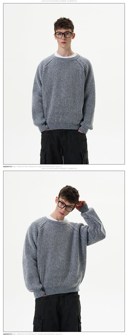 MADWITCH CREW NECK KNITTED SWEATER #RM11