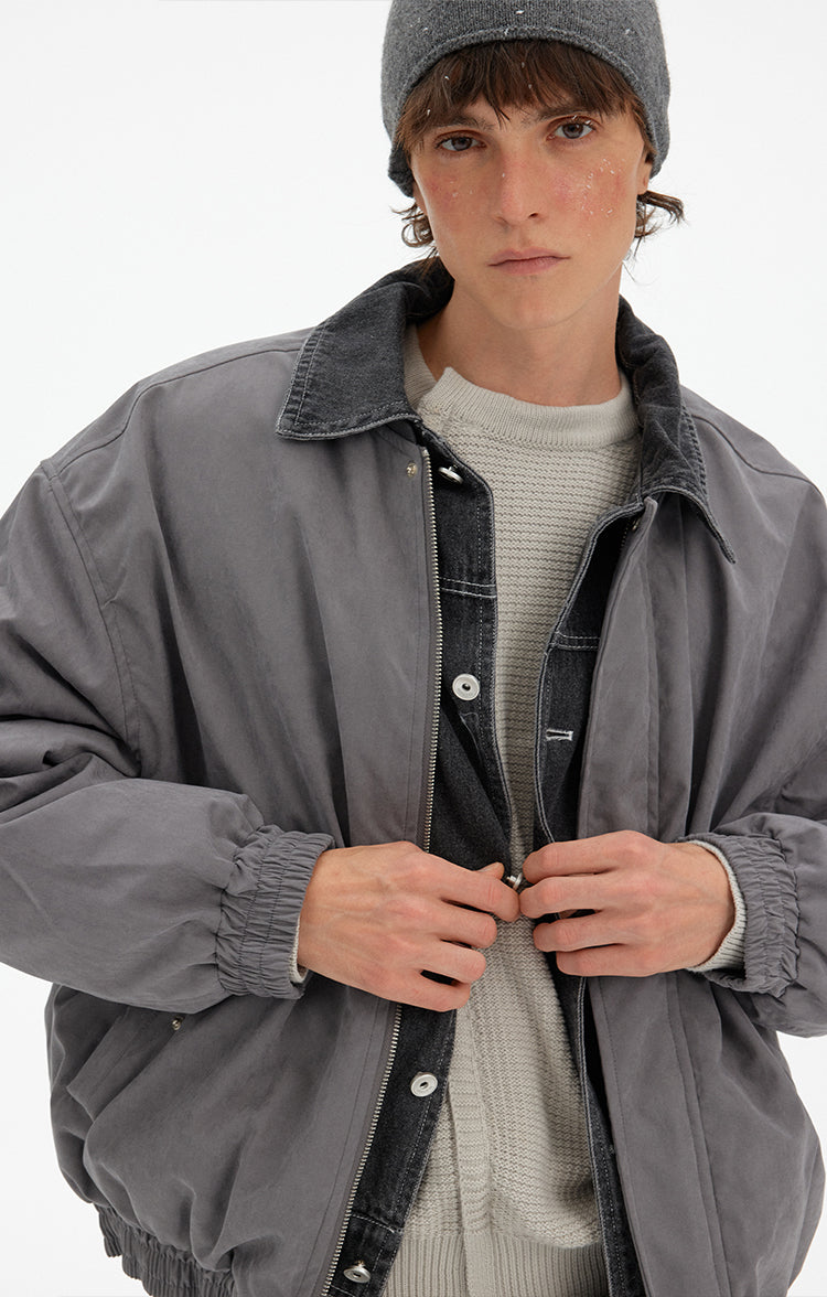 MADWITCH RETRO LAYERED PUFFER JACKET #UN25013