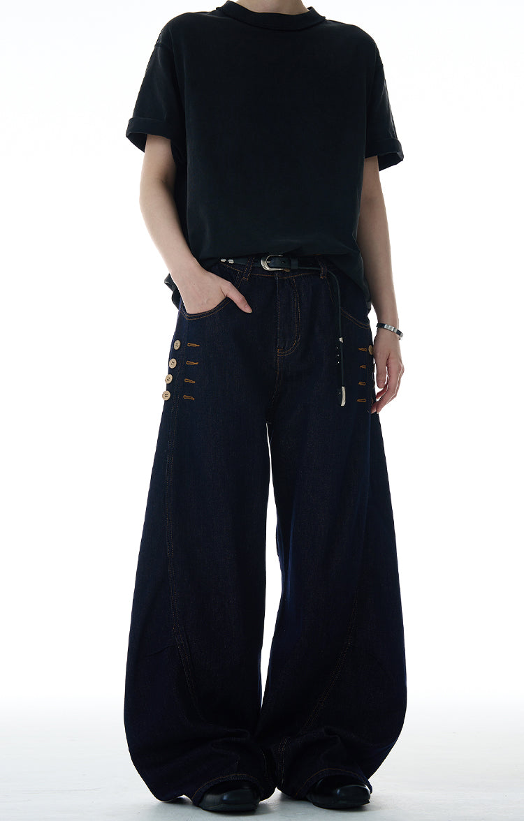 MADWITCH BUCKLED CASUAL JEANS #UTU001